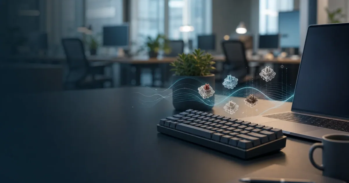 Quiet office keyboard sound setup for Mac users
